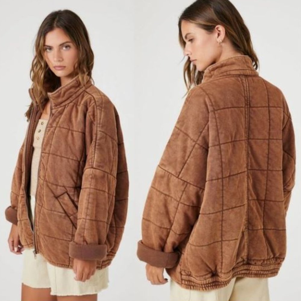 NEW Quilted Zip-Up Jacket